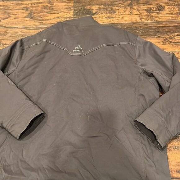 Prana mens full zip coat Excellent preowned condition! Dark grey Mens size XL - Picture 4 of 8